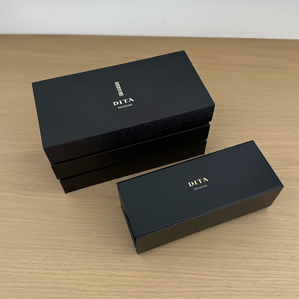 Dita Authentic Epiluxury Eyewear Wood Storage Box and Sunglass Case Set